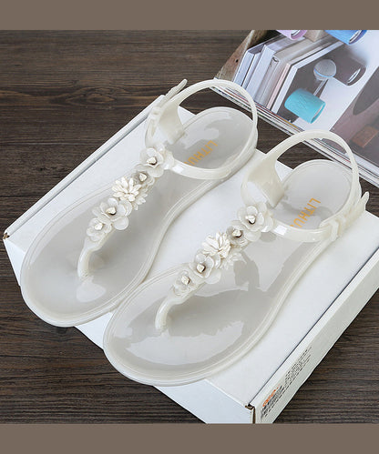 Green Splicing Beach Flip Flops Sandals Ap1061