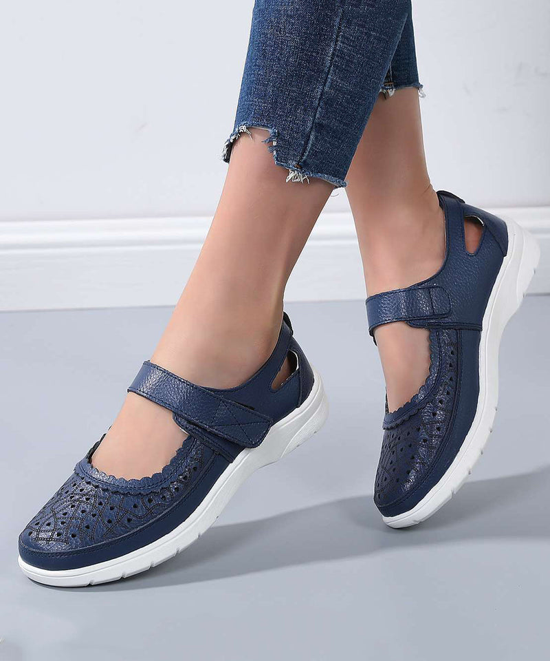 Summer New Comfortable Cowhide Leather Sandals Hollow Out Ap1031