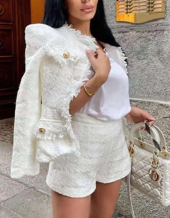 Gabrielle Tweed Blazer & Shorts