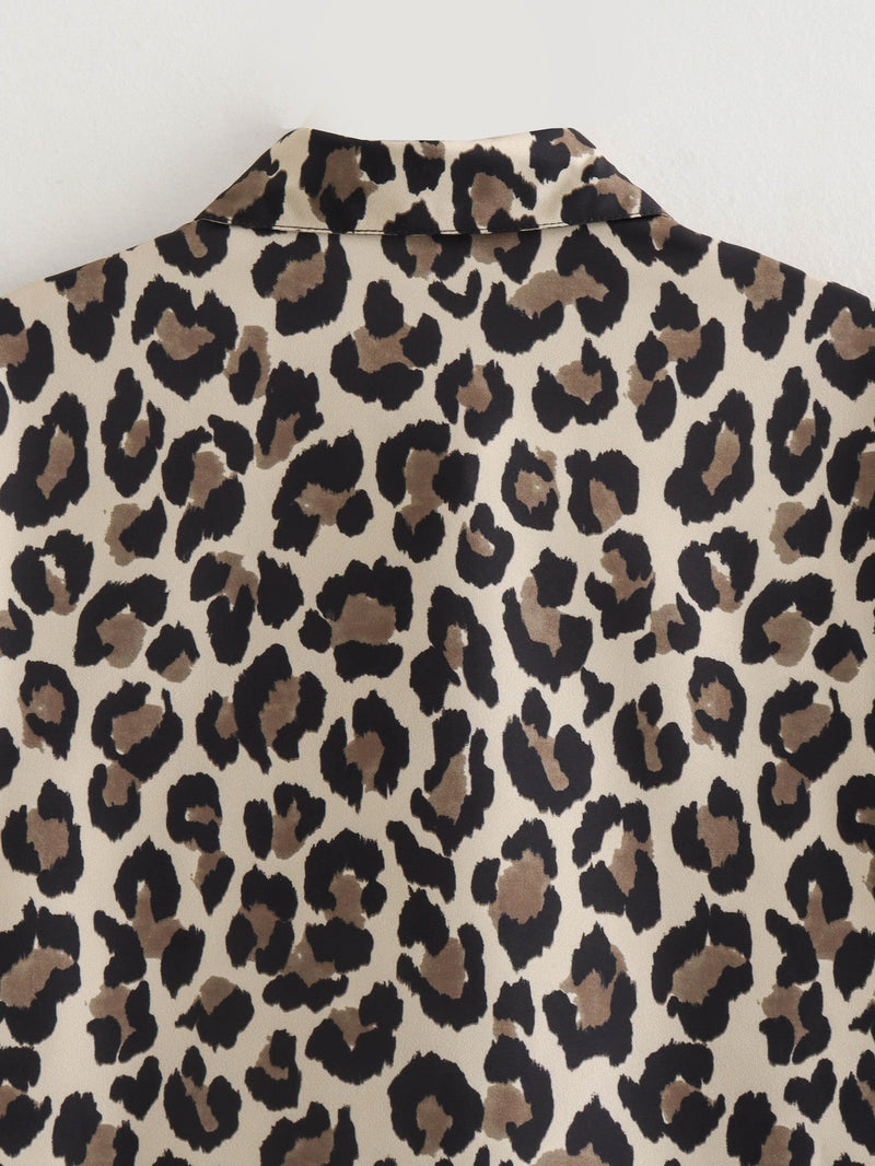 Spring Festival Leopard Shirt Leopard Pants Suit