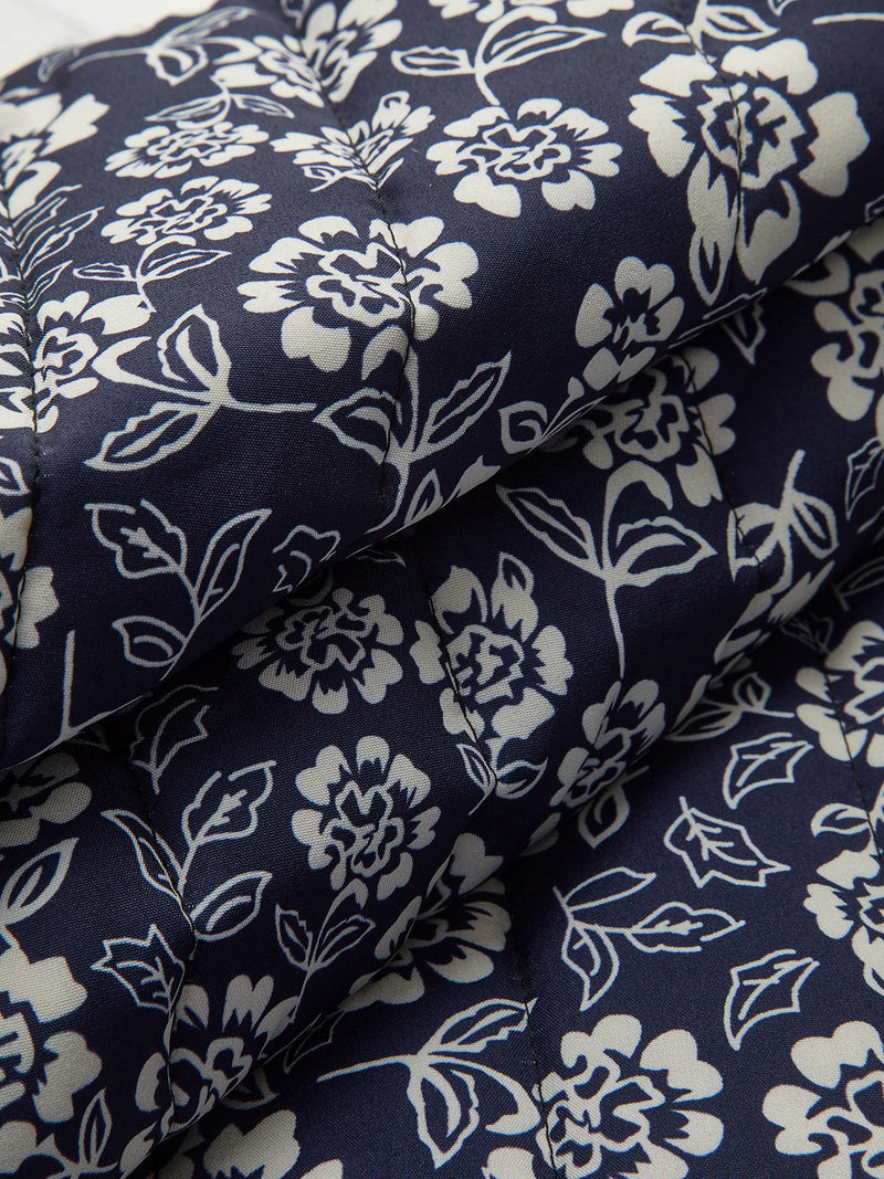 Printed Pockets Winter Coat