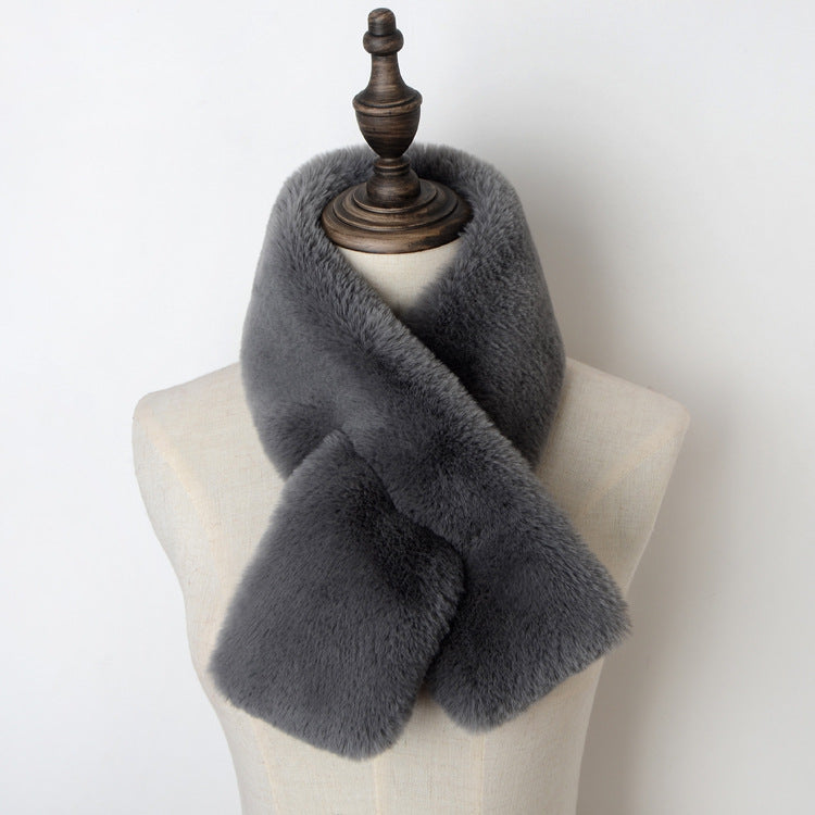 Comstylish Vintage Basic Cozy Ecofriendly Fur Scarf
