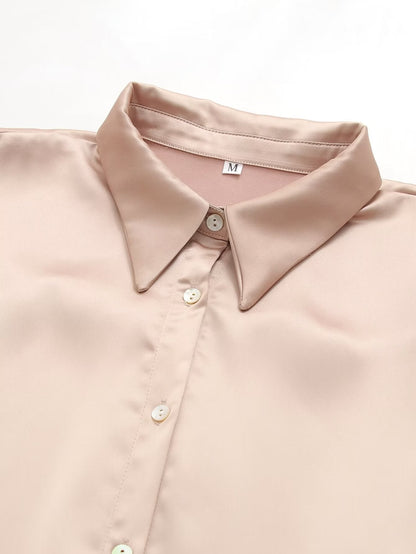 Autumn Winter Shirt Straight Pants Two Piece Suit Office – Stylish and Comfortable Outfit for Work or Wear