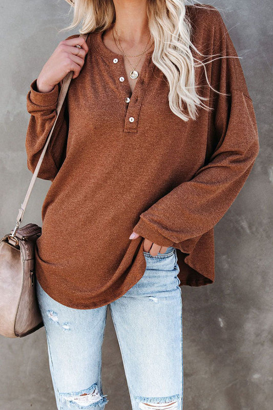 Split Joint O Neck T-shirts