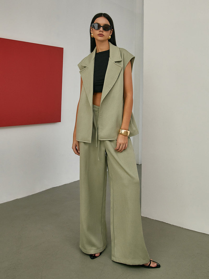 Tailored Belted Vest