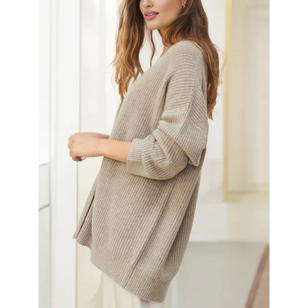 Popular Color Cardigan Sweater Coat Top