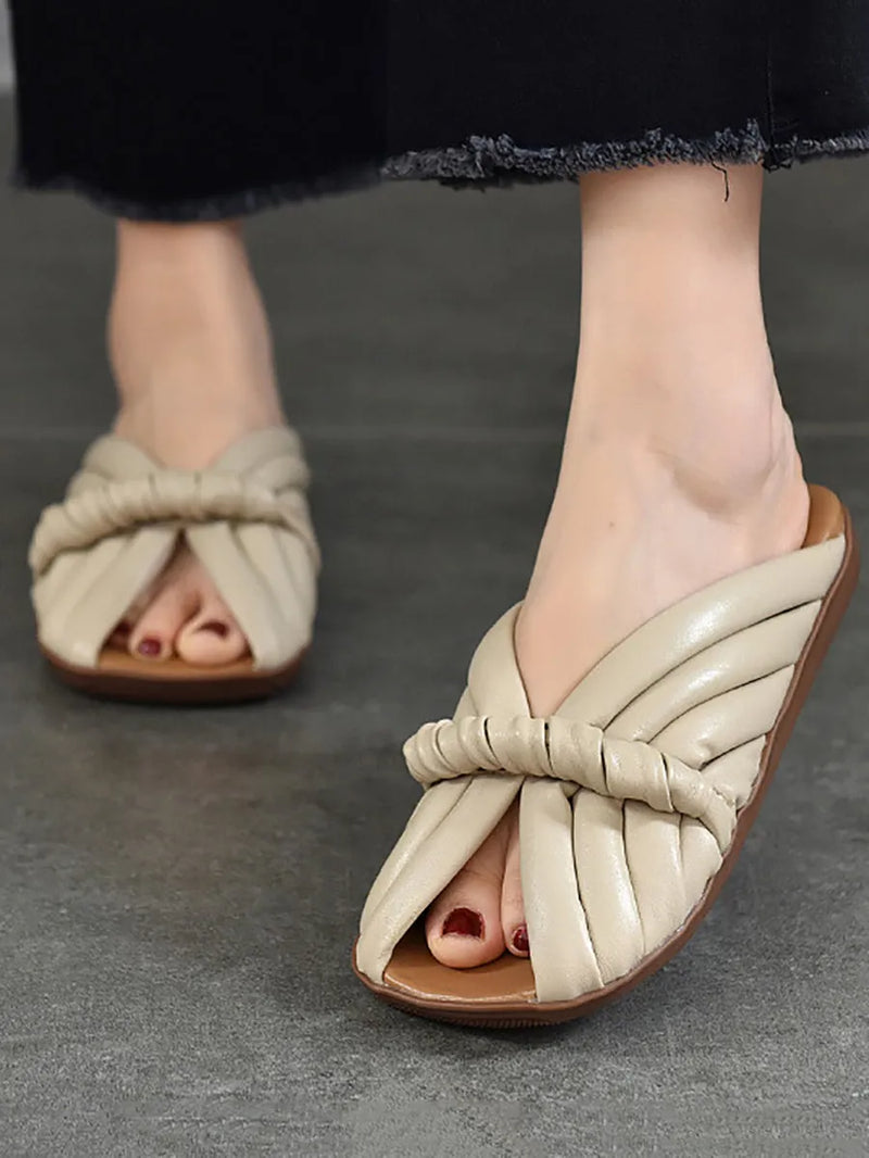Subtly Elegant Slippers with a Refined Vintage Look