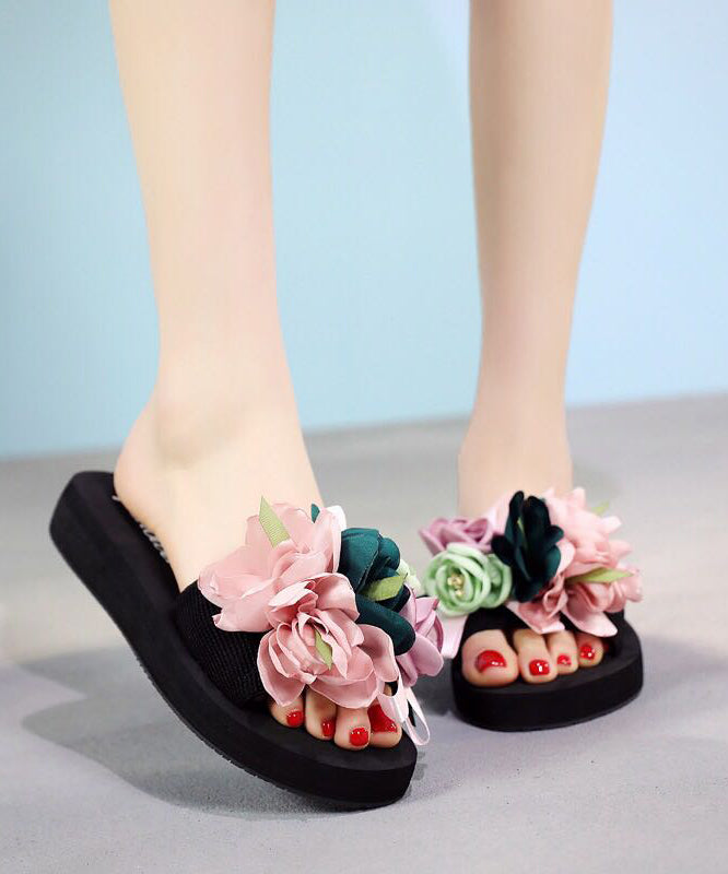 New Vacation Flower Beach Slide Sandals Ap1041