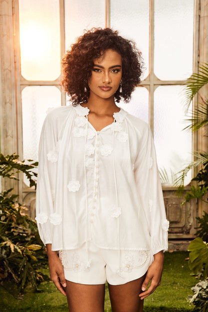Ella V-neck Blouse