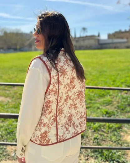 Printed Padded Waistcoat