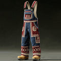 Comstylish Men's Retro Christmas Color Bound Jumpsuit