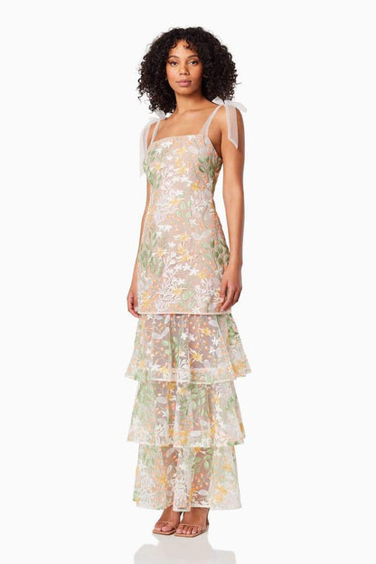Sylvia Detachable Tiered Maxi Dress