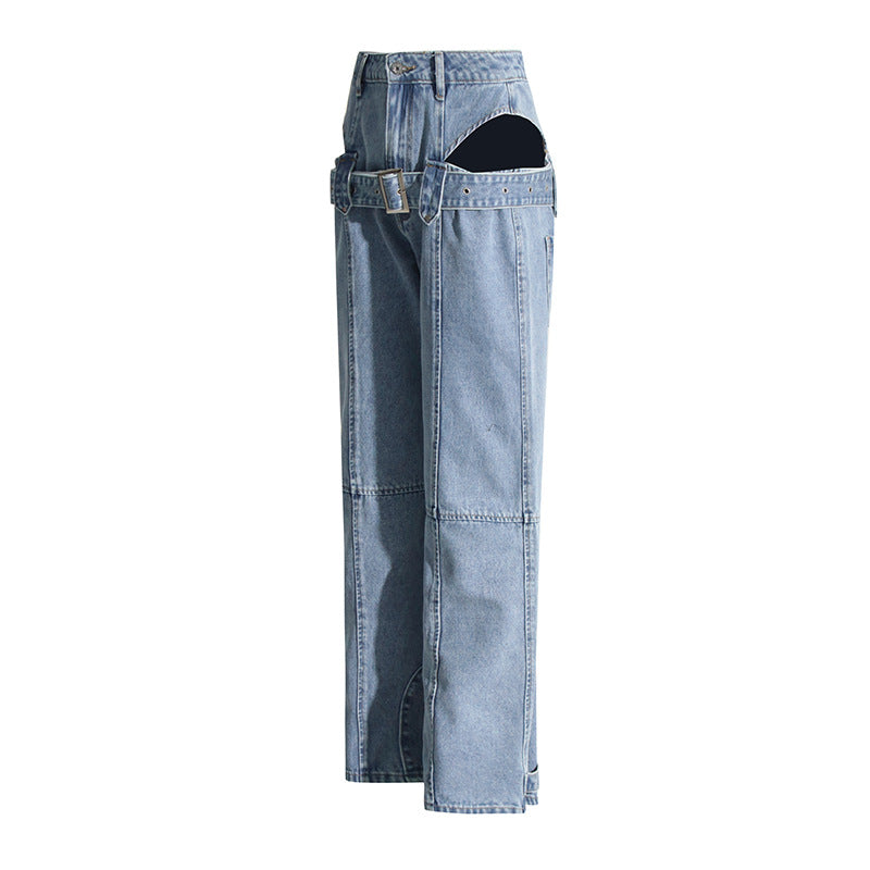 Spring Cropped Overalls Trousers for – Straight Leg Pants Design
