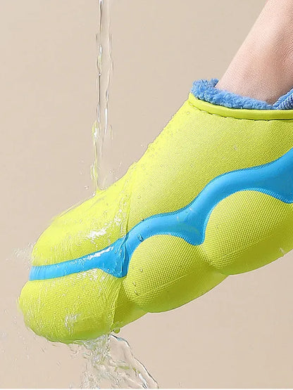 Indoor Going Out Non-slip Keep Warm Waterproof Flat Shoes