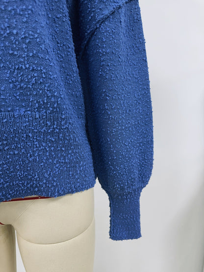 Autumn Winter Clothing V Neck Buttons Color Knitted Cardigan Coat Sweater