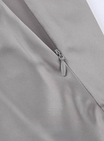 Satin Midi Skirt