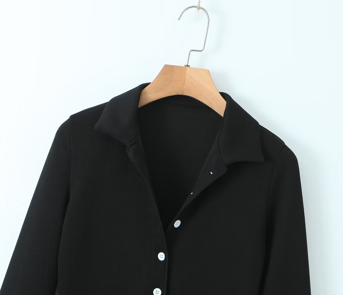 Spring Long Sleeve Collared Single Breasted Knitted Cardigan Slit Sheath Skirt Set