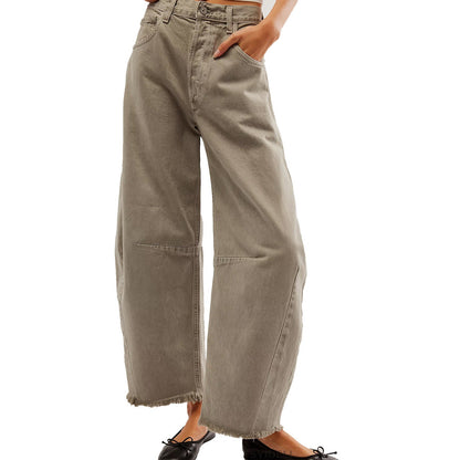 Straight Jeans Multi Color Cropped Pants Wide Leg Jeans for – and Stylish Bottoms