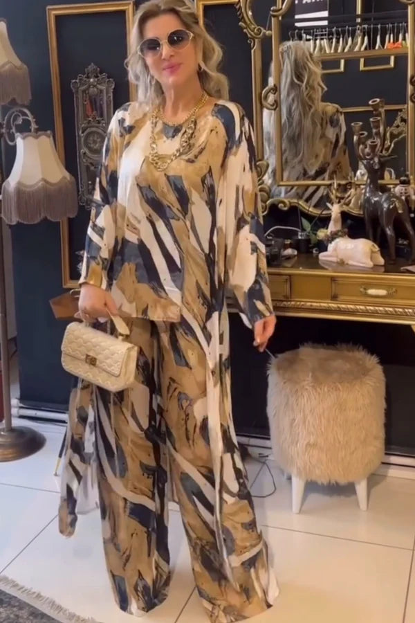 Satin Dress Pants Set
