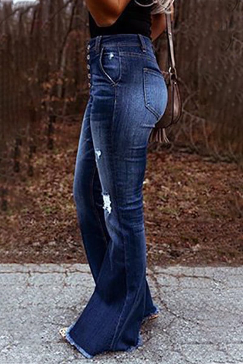 Street Color Straight Denim Jeans