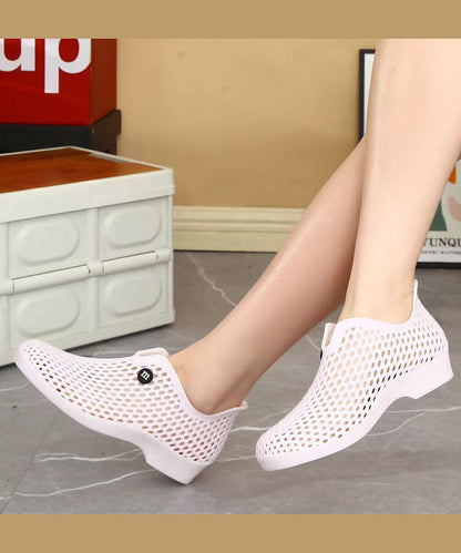 Versatile Yellow Hollow Out Walking Sandals Aa002