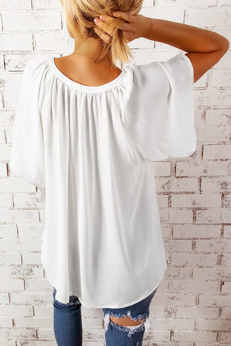 Split Joint V Neck T-shirts(6 Colors)