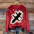 Comstylish Cat Christmas Art Cozy Plush Sweatshirt
