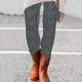 Vintage  Aran Cable Knit Pattern Comfy Leggings elevenforest