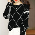 JO | Sweater with contrasting check pattern 2024