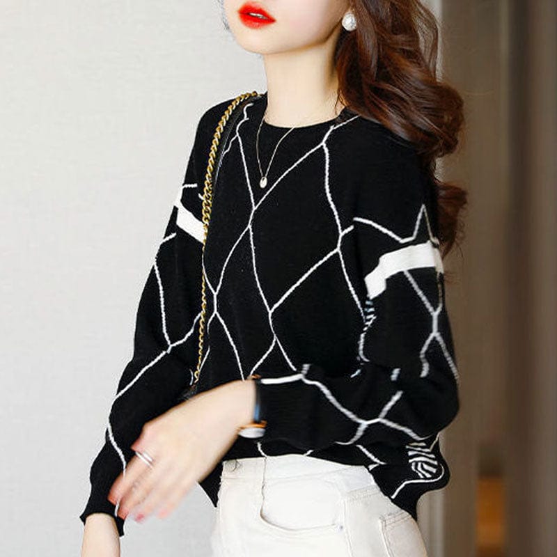 JO | Sweater with contrasting check pattern 2024