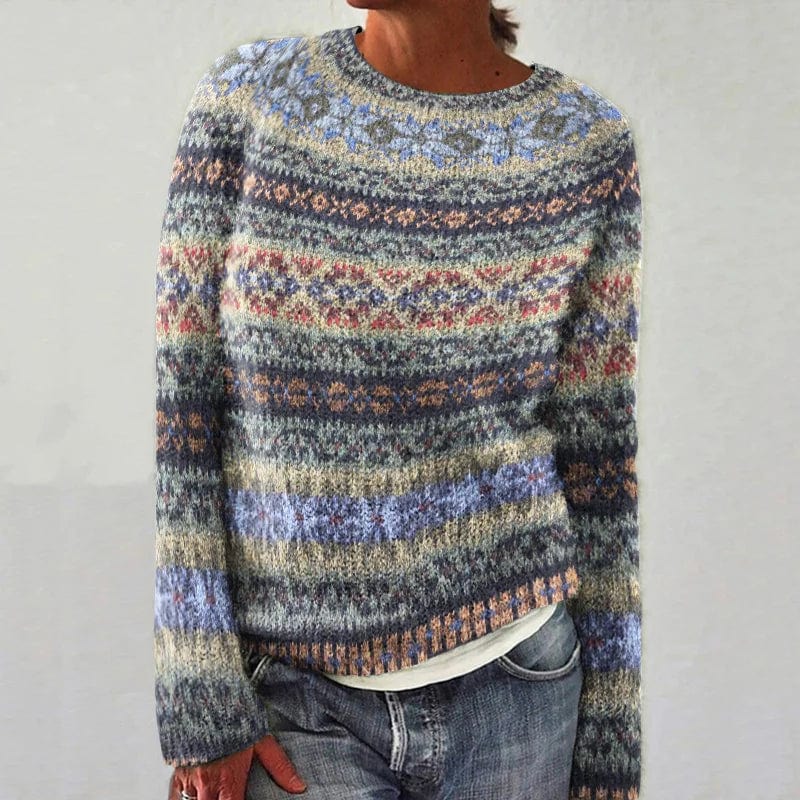 JO | Geometric patterned sweater in vintage style