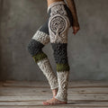 Vintage Viking Tree Of Life Celtic Knot Knit Jacquard Cozy Leggings artswardrobe