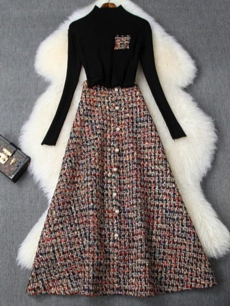 Betty Tweed Skirt & Top Set
