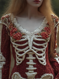 Women's Halloween Bandage Skeleton Dress artswardrobe