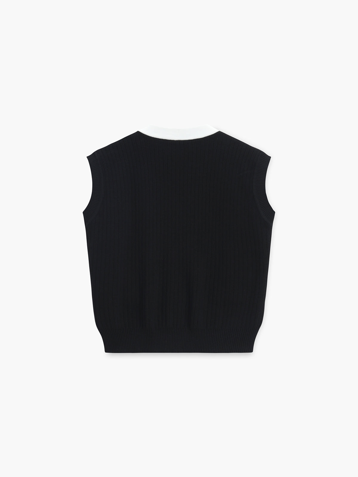 V-neck Button Knitted Vest