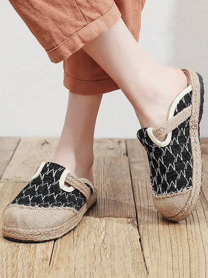 Rhombic Shoes Flat Shoes Slippers