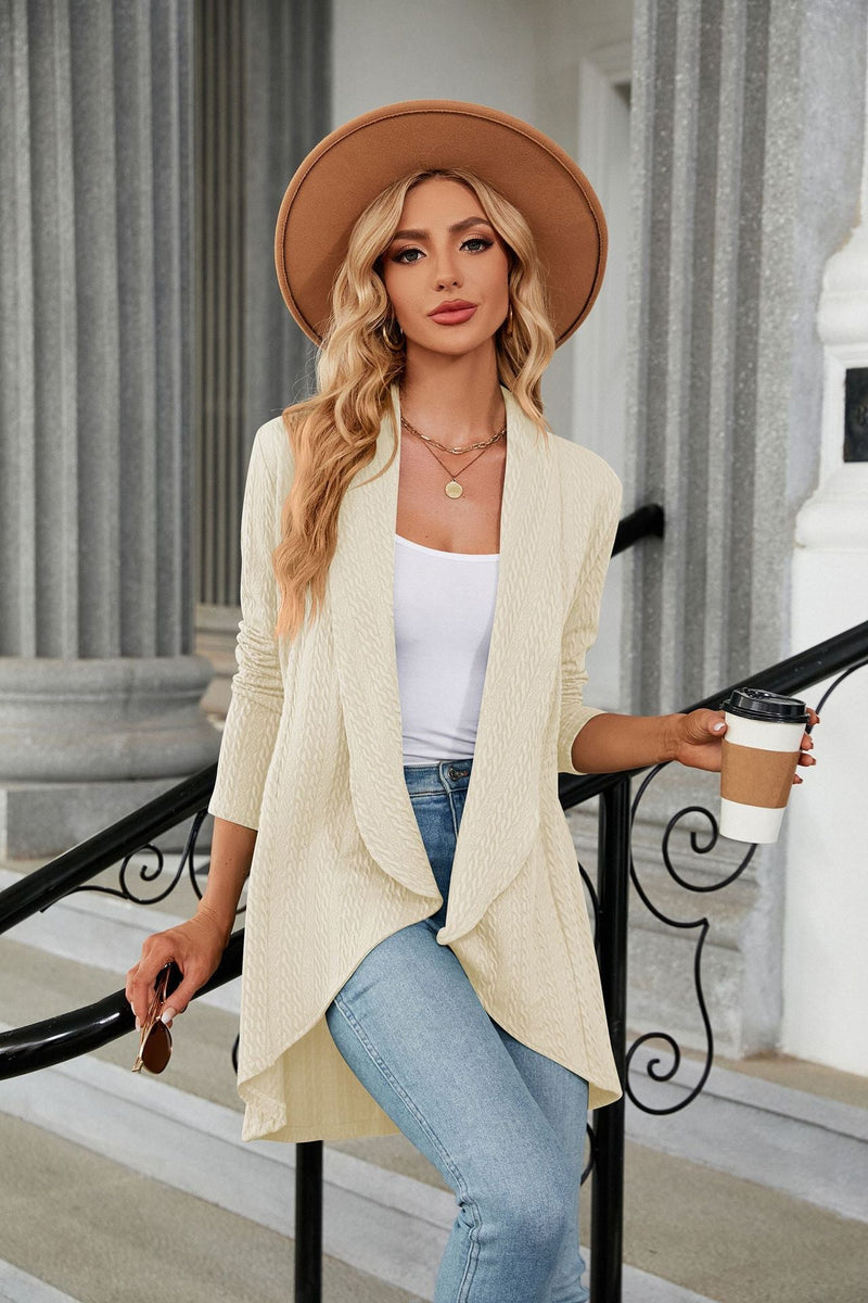Autumn Winter Long Sleeve Color Loose Cardigan Top Knitting Coat