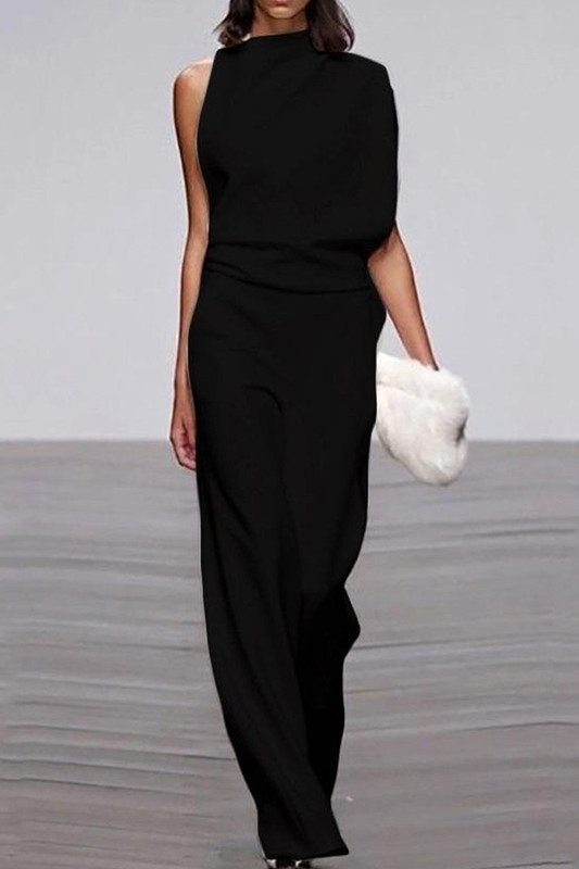 Half a Turtleneck Boot Cut Jumpsuits(12 Colors)