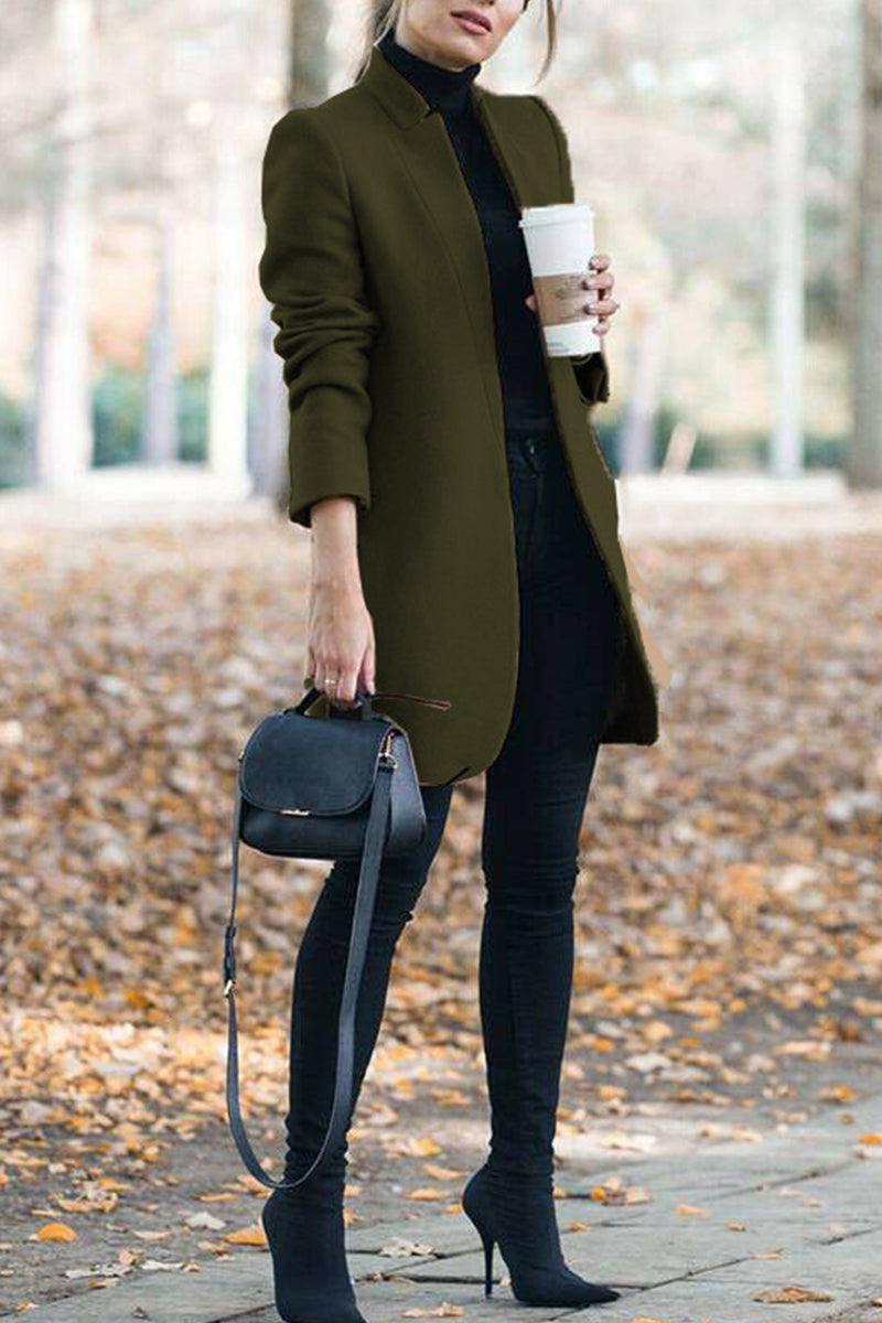 Long Sleeve Regular Sleeve Coats(6 Colors)