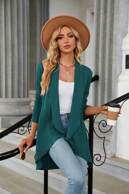 Autumn Winter Long Sleeve Color Loose Cardigan Top Knitting Coat