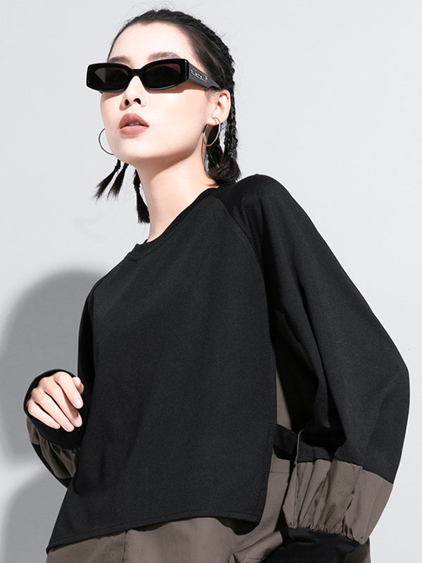 False Two Split-joint Long Sleeve T-shirt