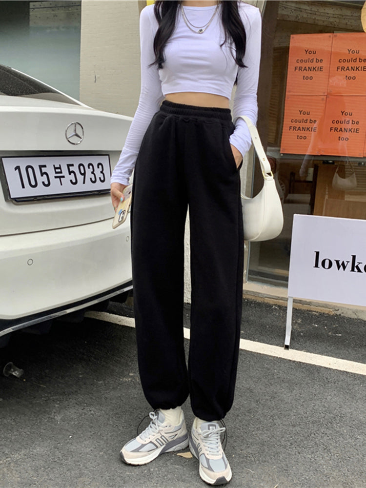 Oversize Sweatpants for High Waist Sports Pants Baggy Pants Female Joggers Harajuku Trousers