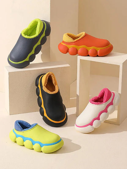 Indoor Going Out Non-slip Keep Warm Waterproof Flat Shoes