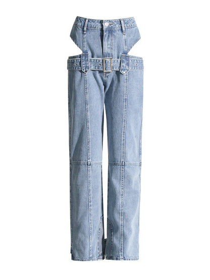 Spring Cropped Overalls Trousers for – Straight Leg Pants Design