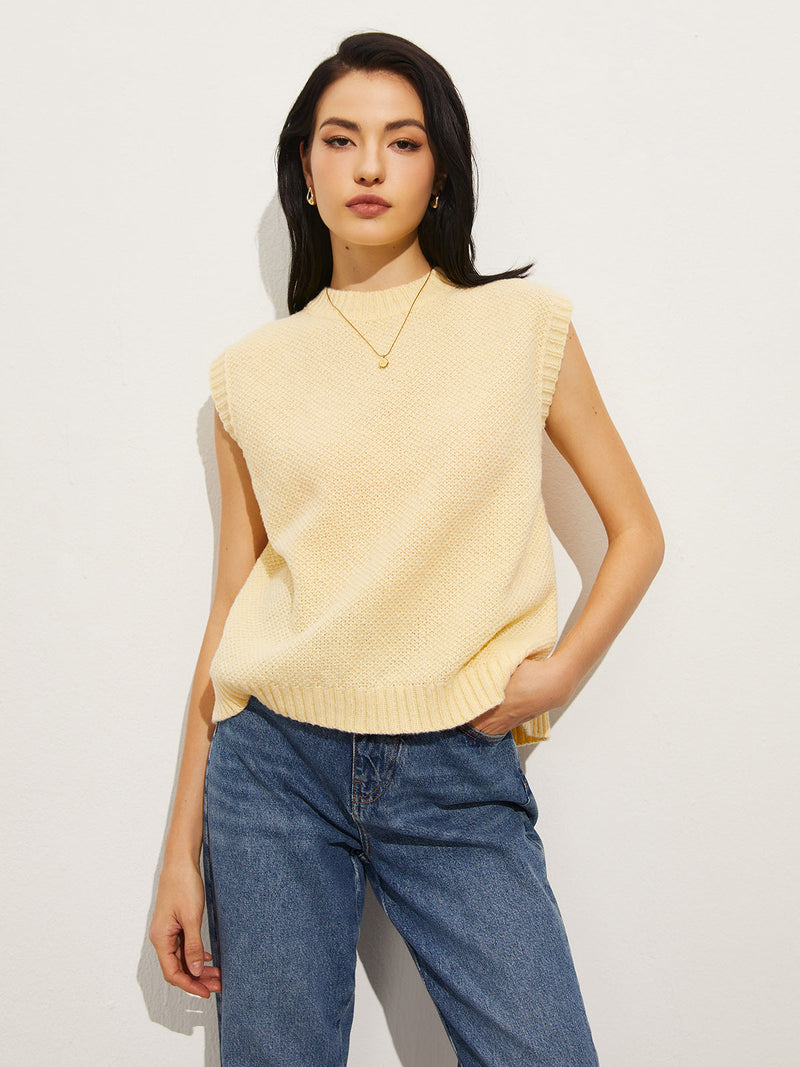 Backless Tie-up Sweater Vest