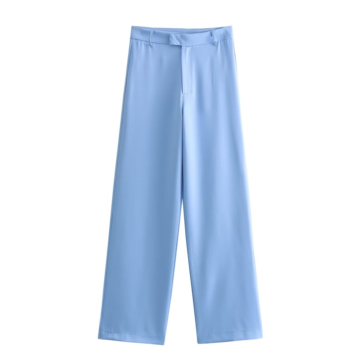 Spring Straight Cut Blazer Vertical Straight Leg Pants Suit – and Stylish Outfit for