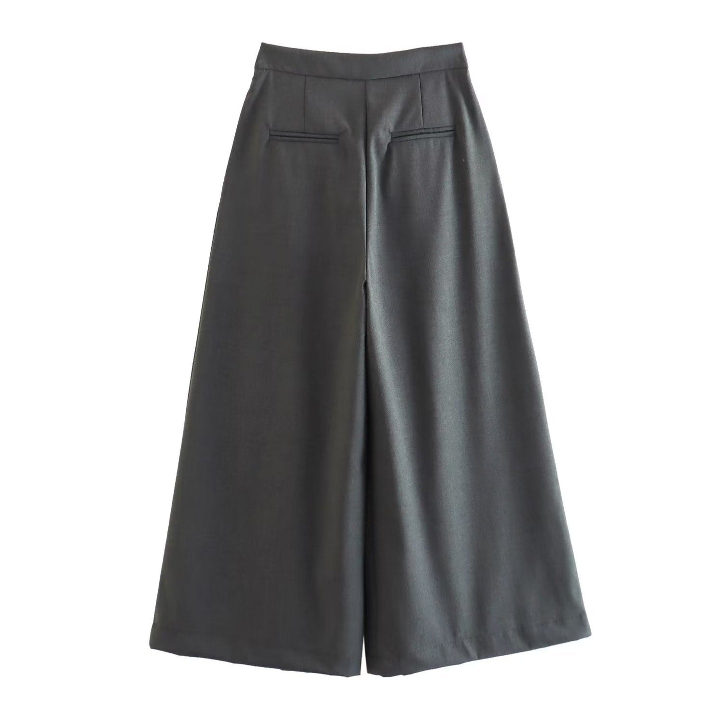 Summer Wind Crumpled Pleated Wide Leg Pants