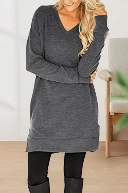 Color V Neck T-shirts