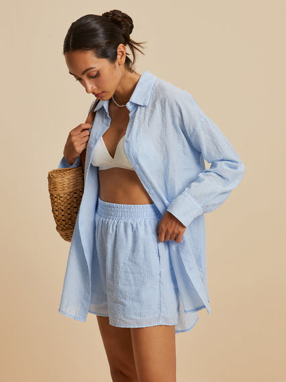 Jacquard Shorts Set