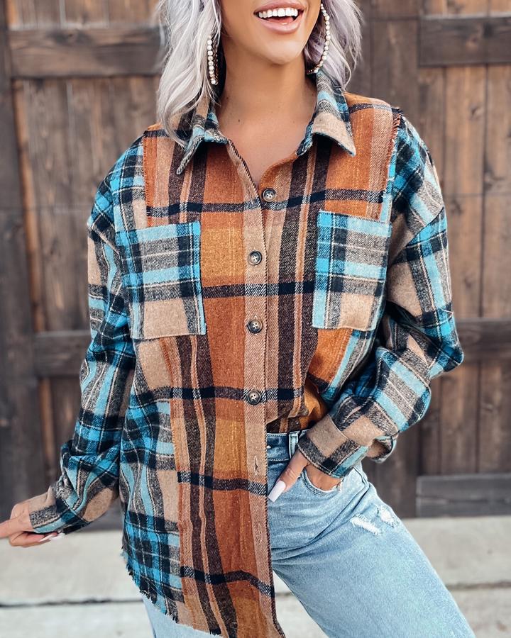 Autumn Urban ’s Long Sleeve Collared Cardigan With Double Pockets